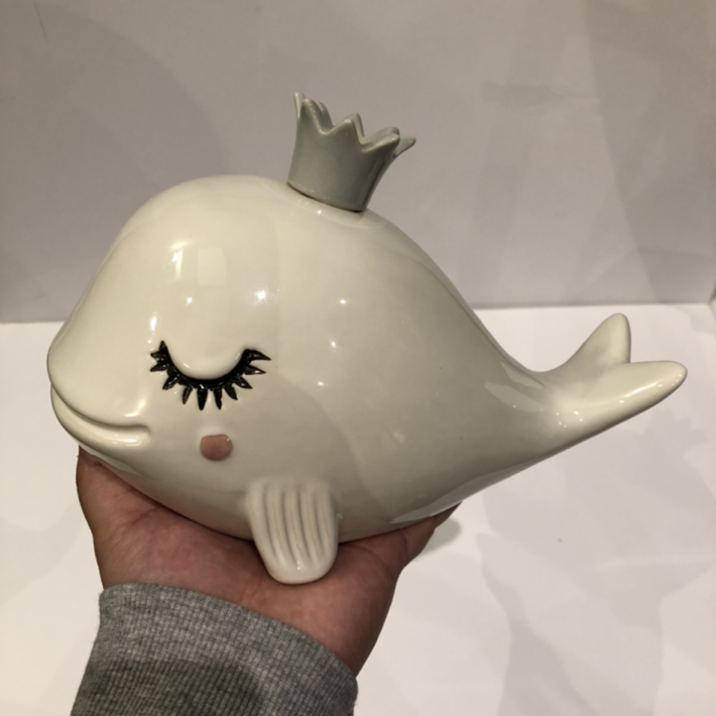 Ceramic Whale Piggy Bank