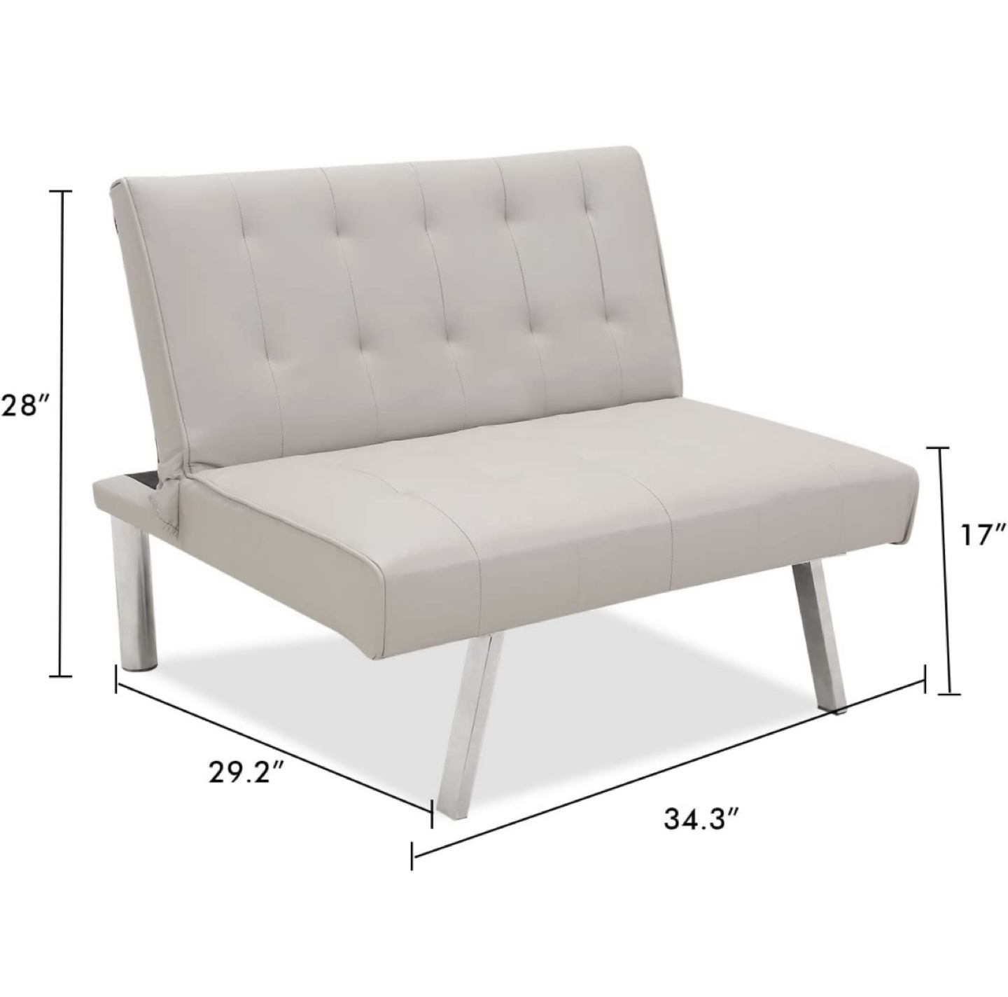 Single futon sofa