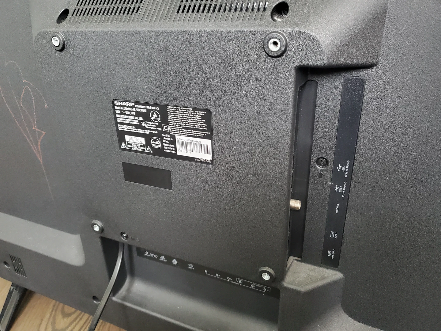 sharp 40 inch tv image indicator(2)