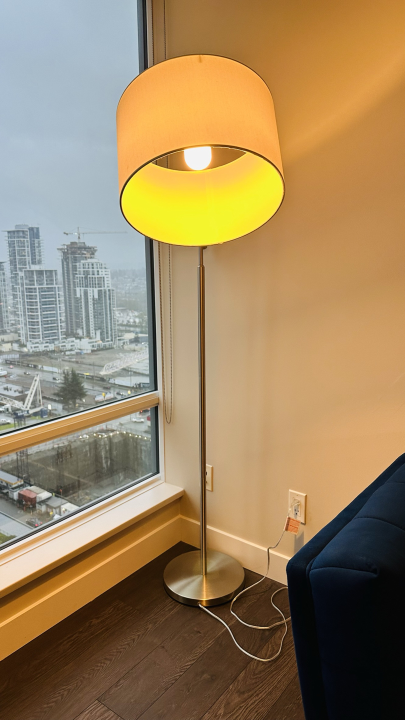 Silver floor lamp - photo 3