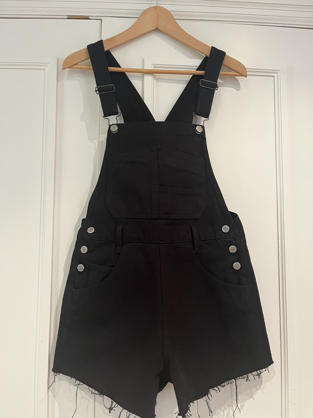 Brandy Melville Black Jean Overalls thumbnail