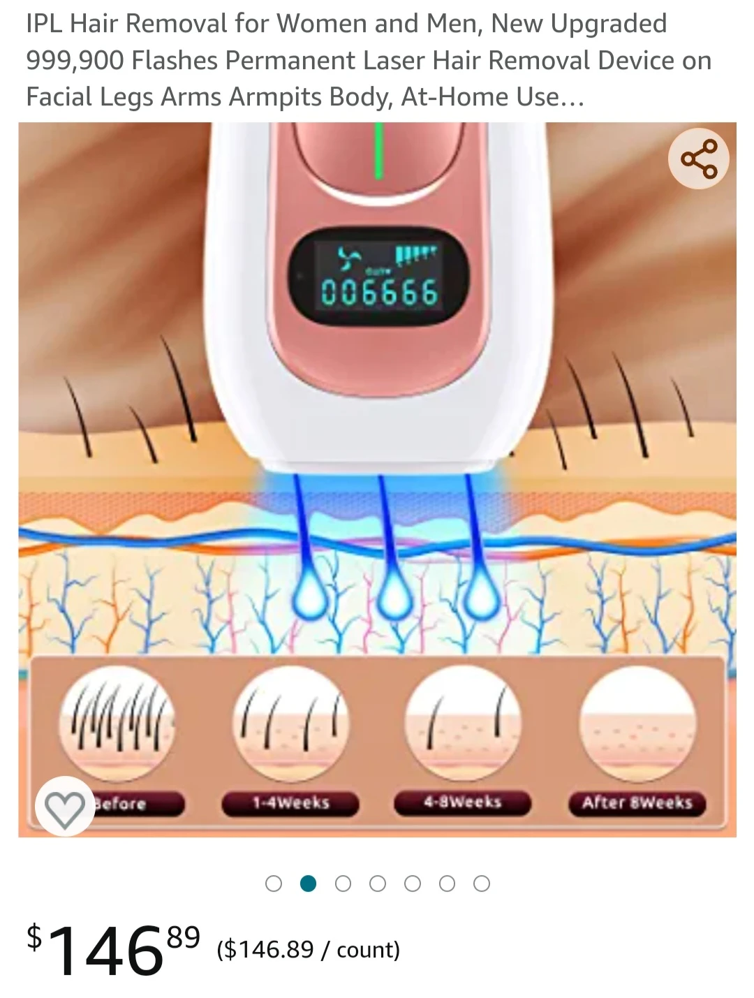IPL Hair Removal for Women and Men, New Upgraded image indicator(3)
