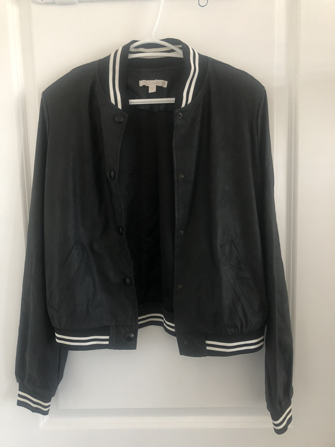 Black bomber jacket