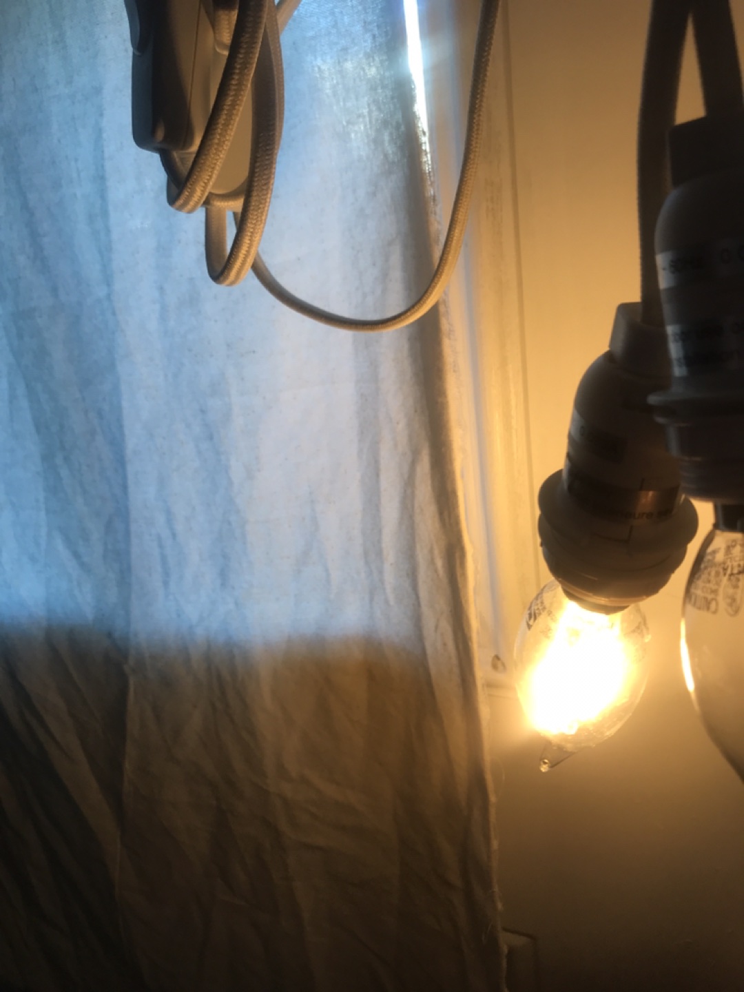 Two ikea cord lights with bulbs image indicator(2)