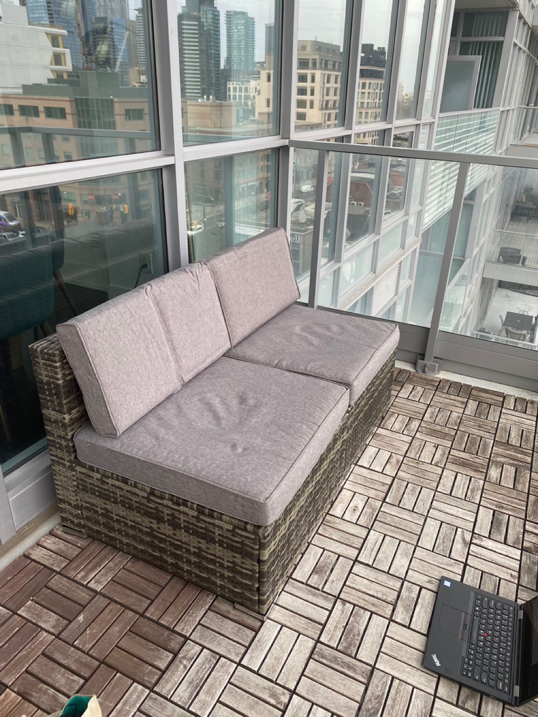 Patio love seat