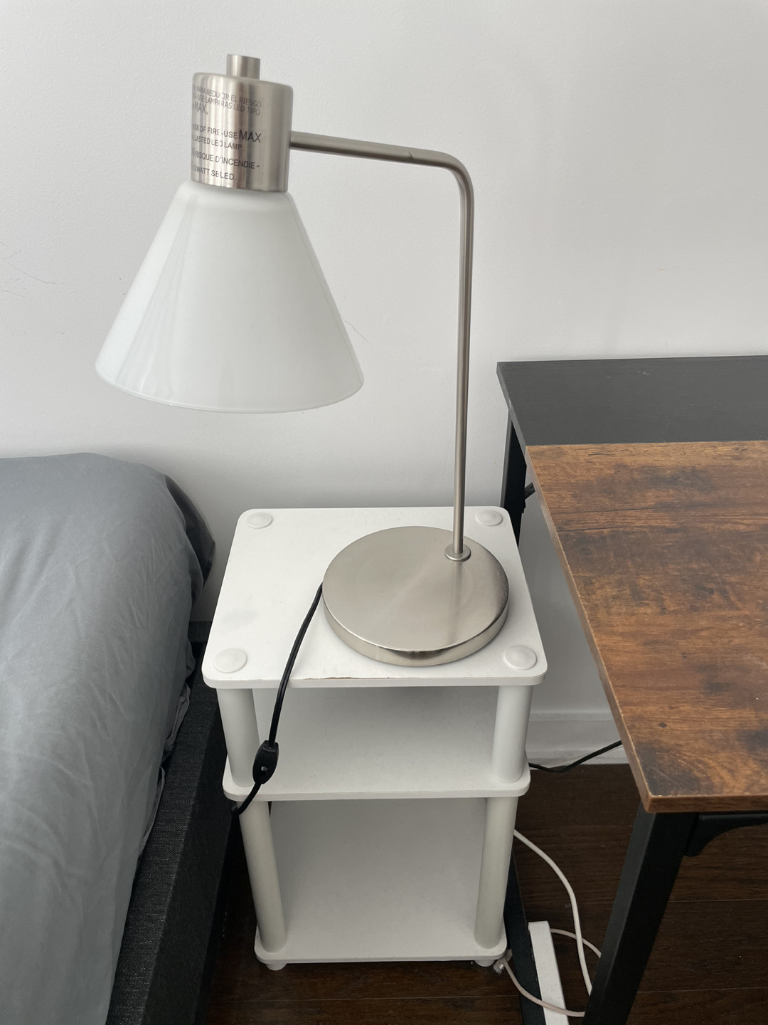 Sell the lamp and the nightstand