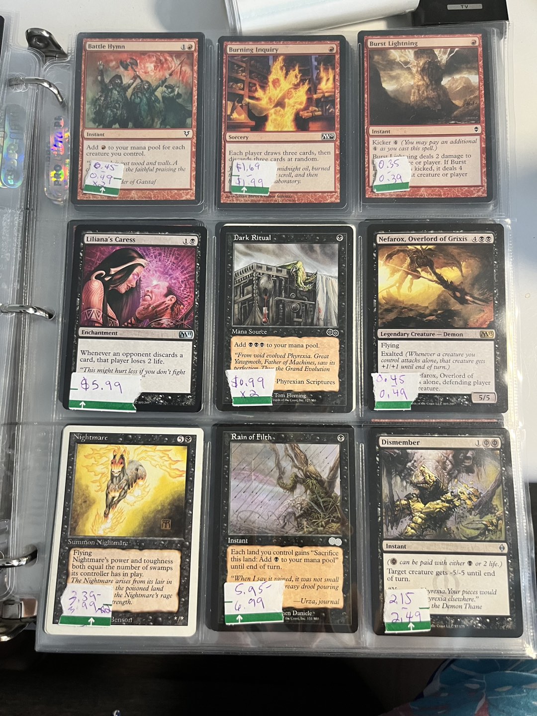 Magic the Gathering - swamp / black cards + thumbnail