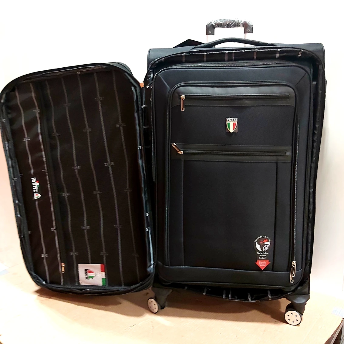 New 3 Pieces Softside Luggage Travel Baggage Suitcases image indicator(4)