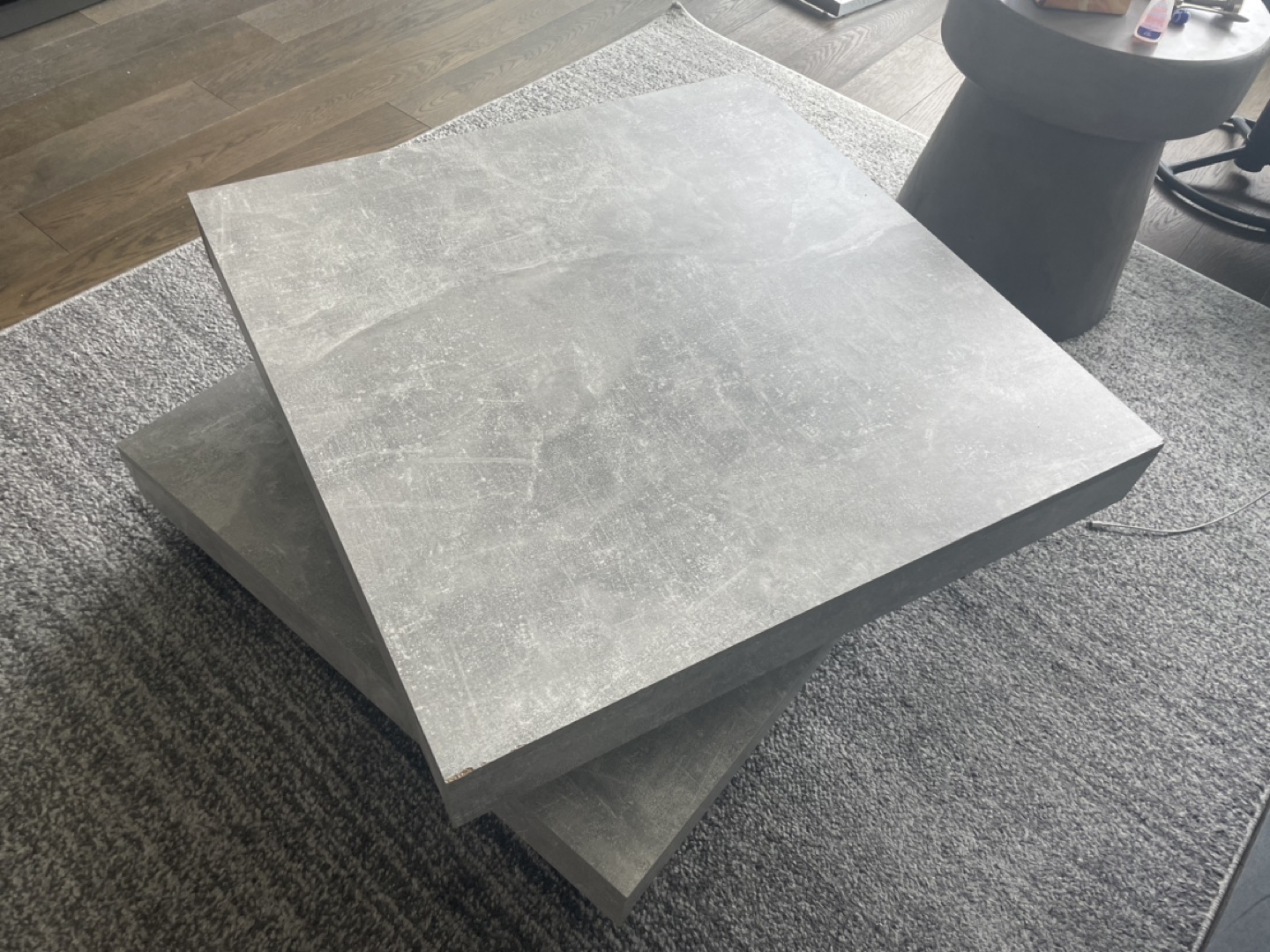 Rotating Gray Coffee Table - photo 4