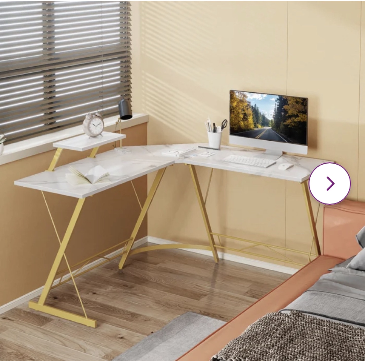 L shaped desk