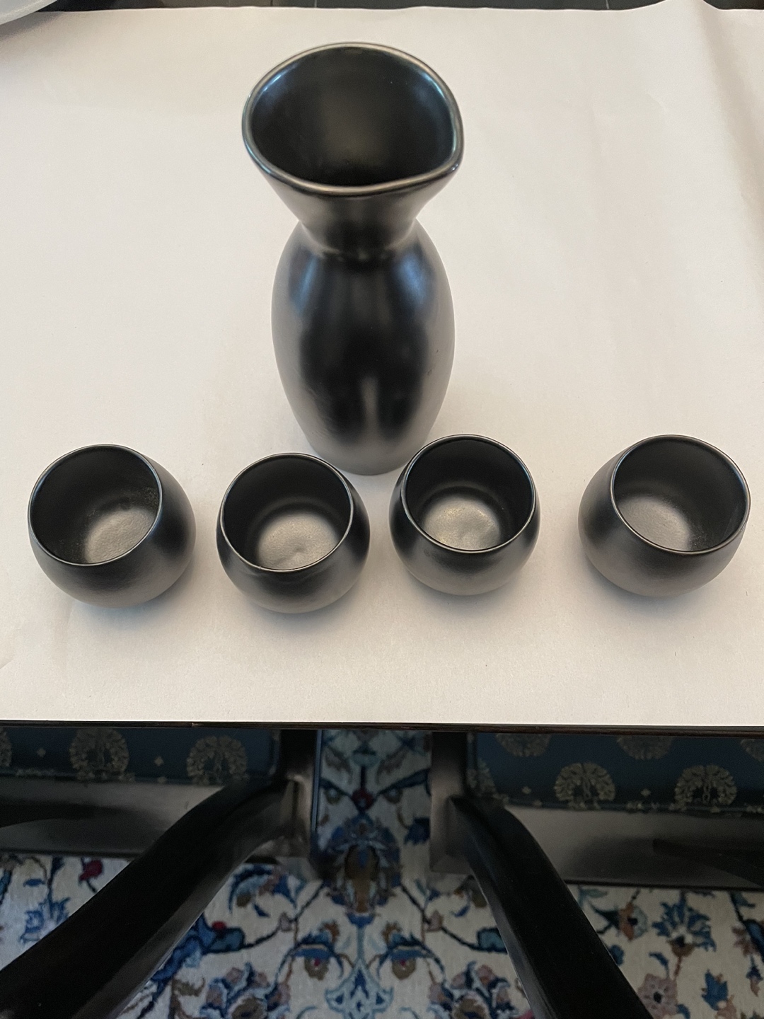 Carafe and 4 tumblers for Saki thumbnail