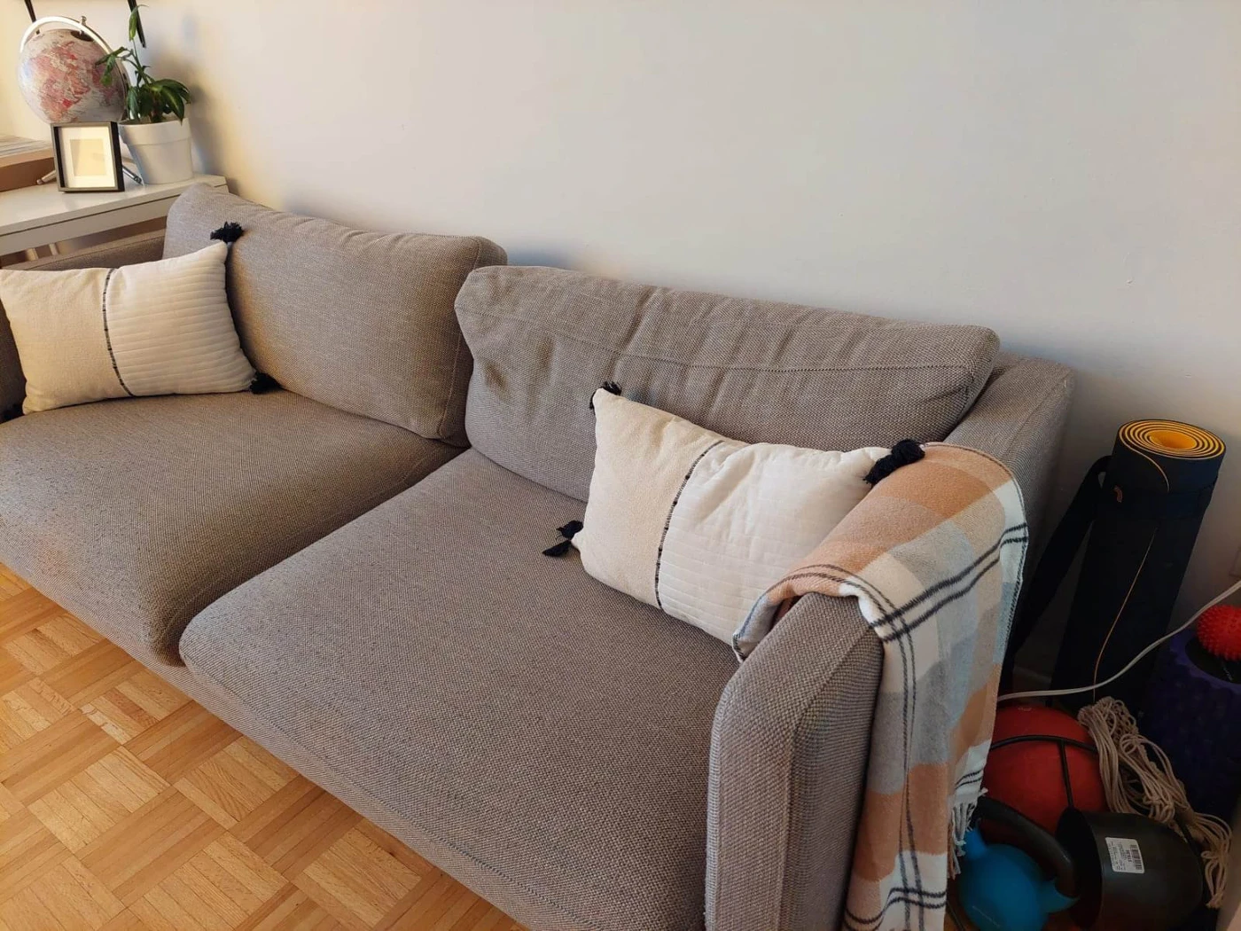Grey Couch - 3 Seater thumbnail