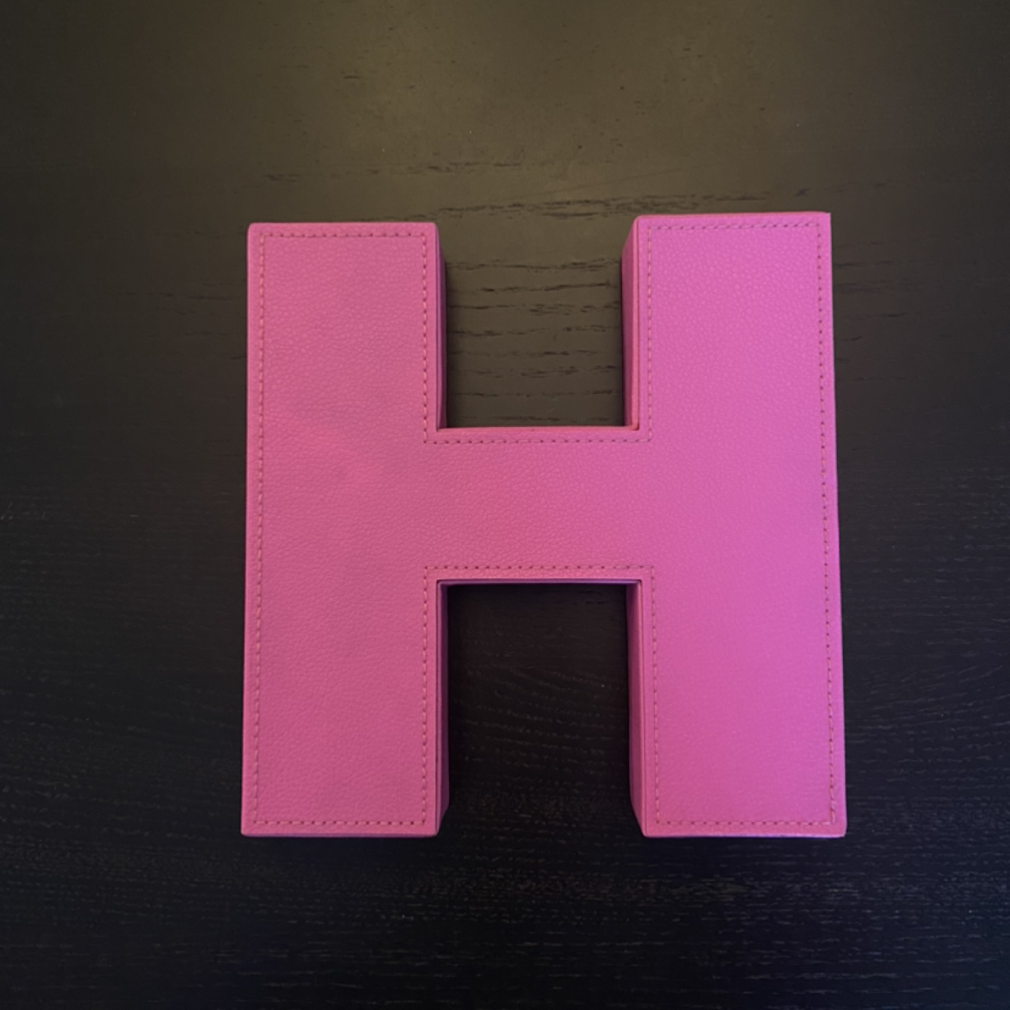 Decorative Faux Leather “H” - photo 3