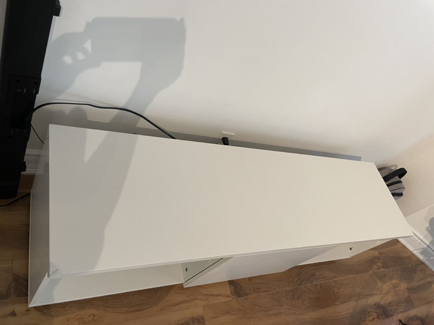 White TV Stand - photo 2