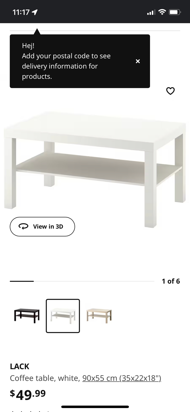 Coffee table