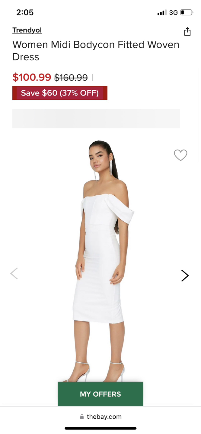Brand new Bardot corset off the shoulder dress thumbnail