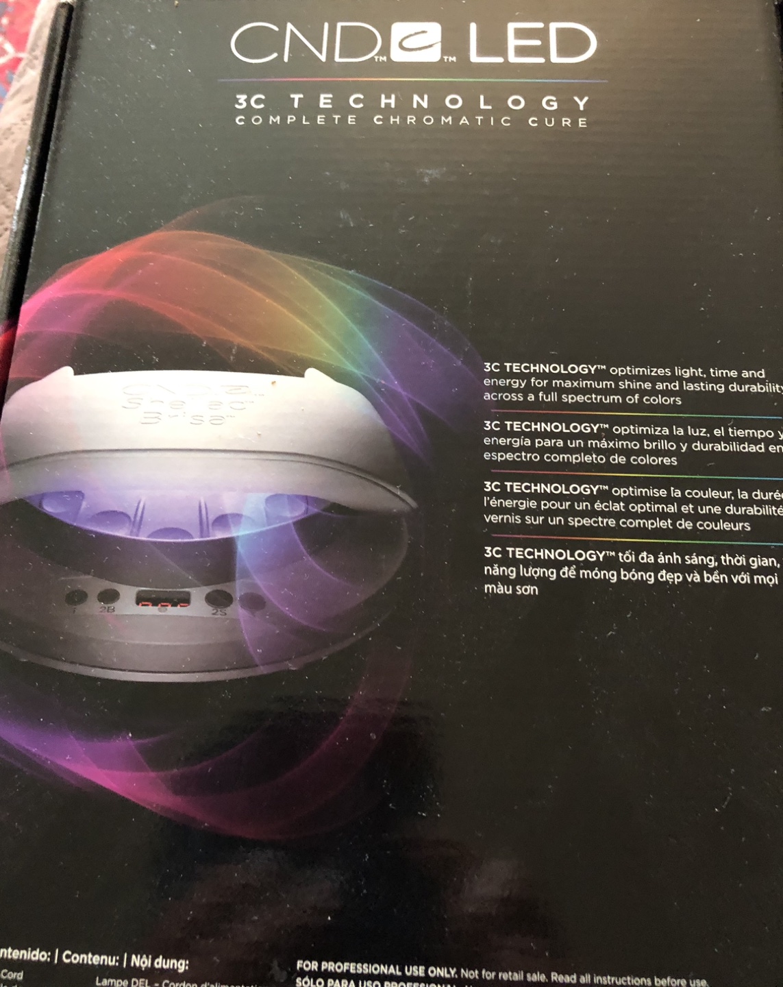 CND LED NAIL LAMP
3 C TECHNOLOGY 
New in box - photo 4