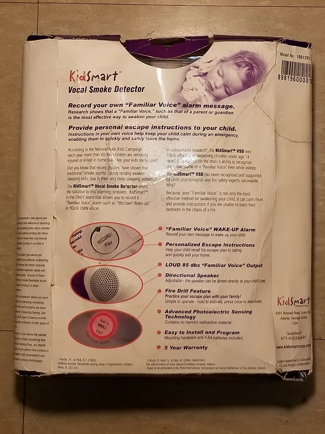 KidSmart Vocal Smoke Alarm Detector Record your Custom Message. image indicator(2)