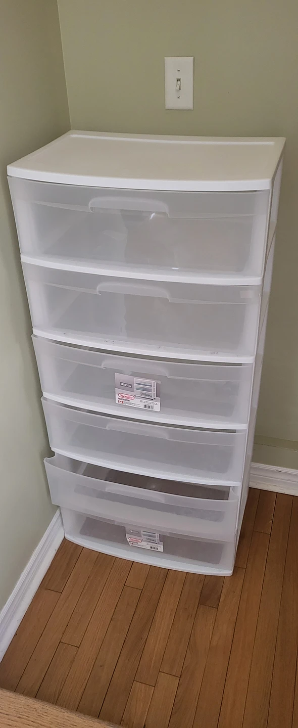 white plastic dresser for free thumbnail