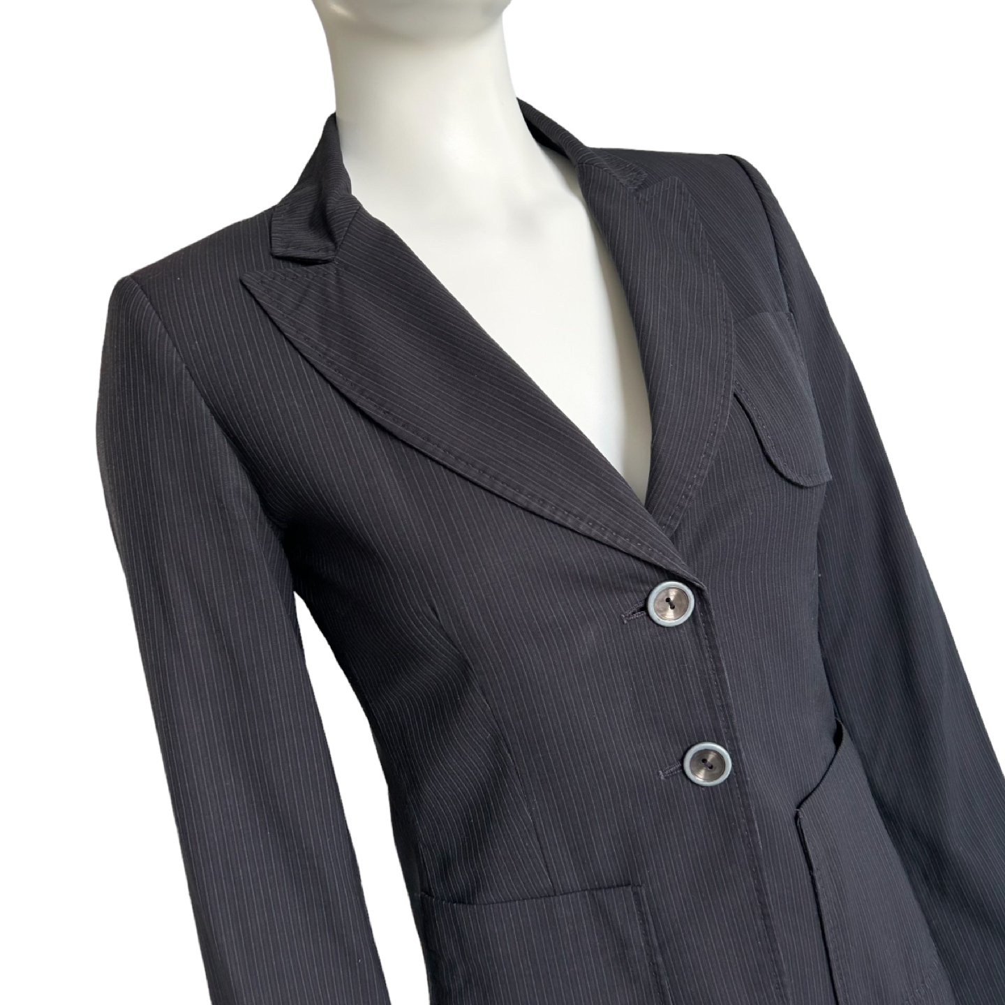 Teenflo navy wool blazer jacket 2/XS image indicator(2)