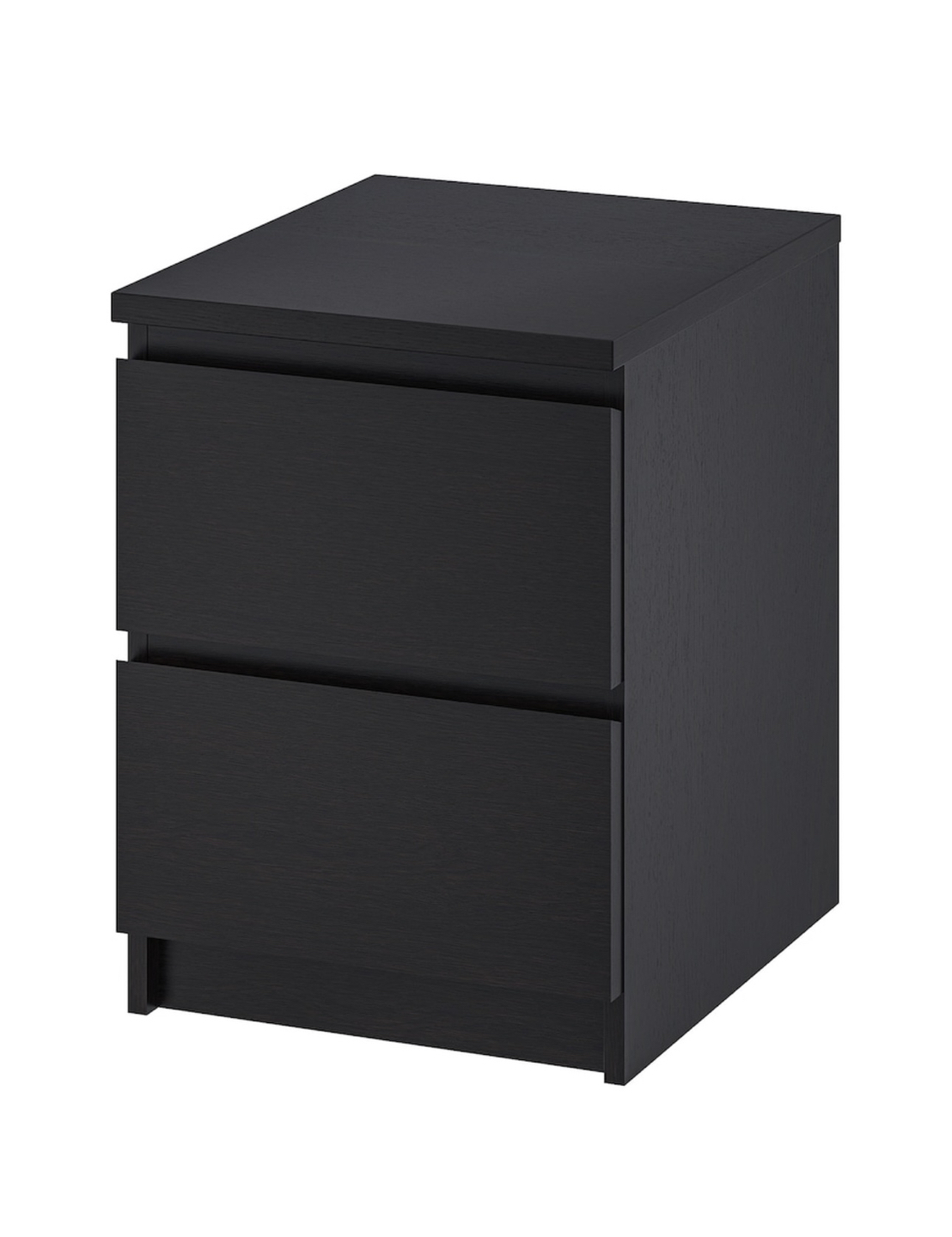 IKEA 2 drawer chest (black/brown) 40x50cm (15 3/4x 21 5/8”)