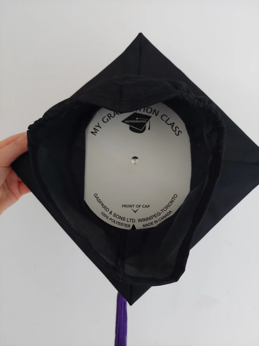 Graduation Cap with purple tassels - photo 3