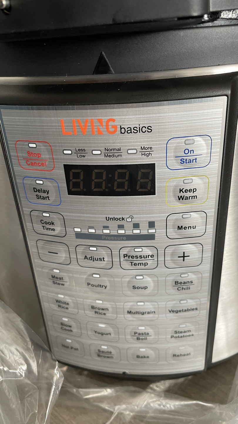 New 6 quart 18-1 programming pressure cooker - photo 2