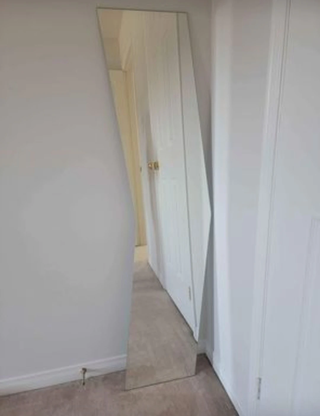 like new standing mirror - no scratches