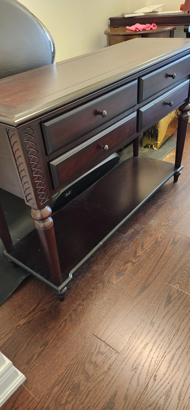 MOVING SALE! Solid wood console table - photo 3