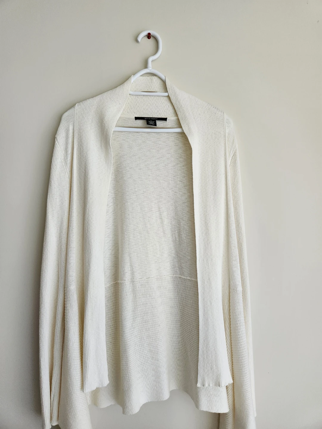 Long Sleeve White Cardigan