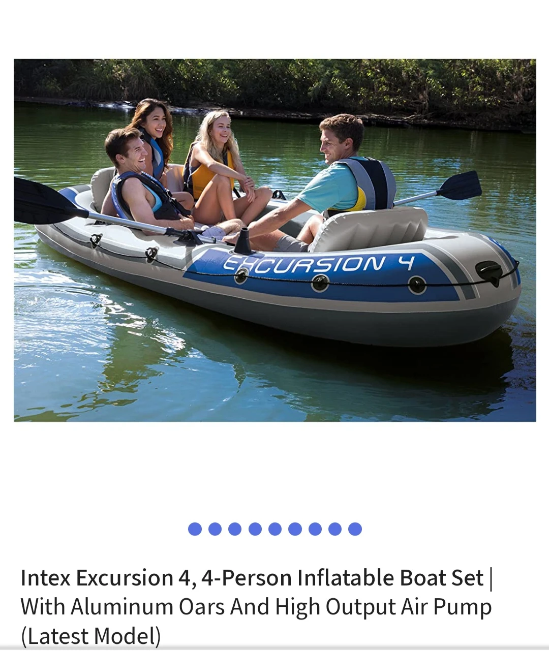 Intex boat for 4~5 persons