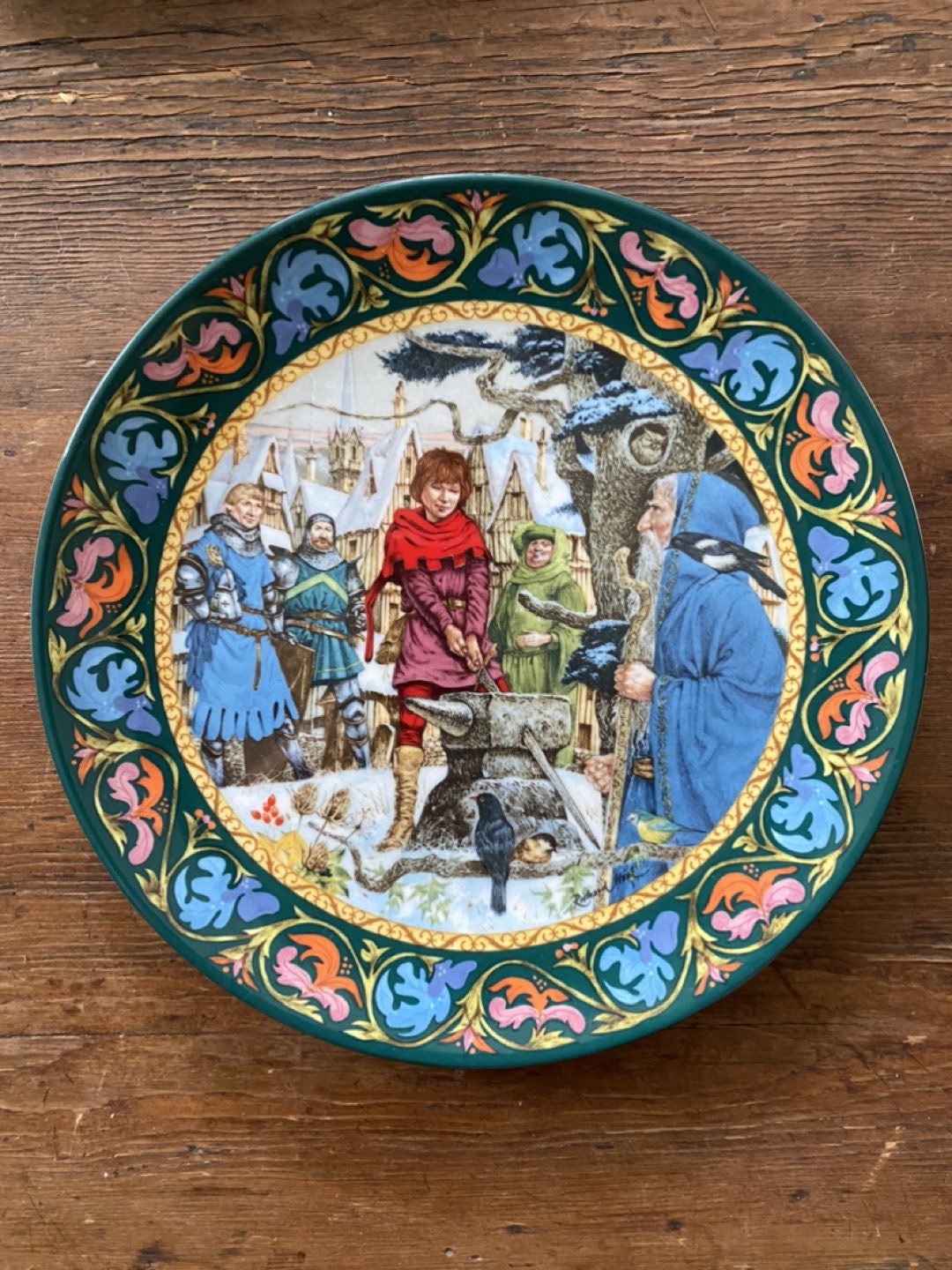 Wedgwood ‘Arthur Draws the Sword’ limited edition plate thumbnail