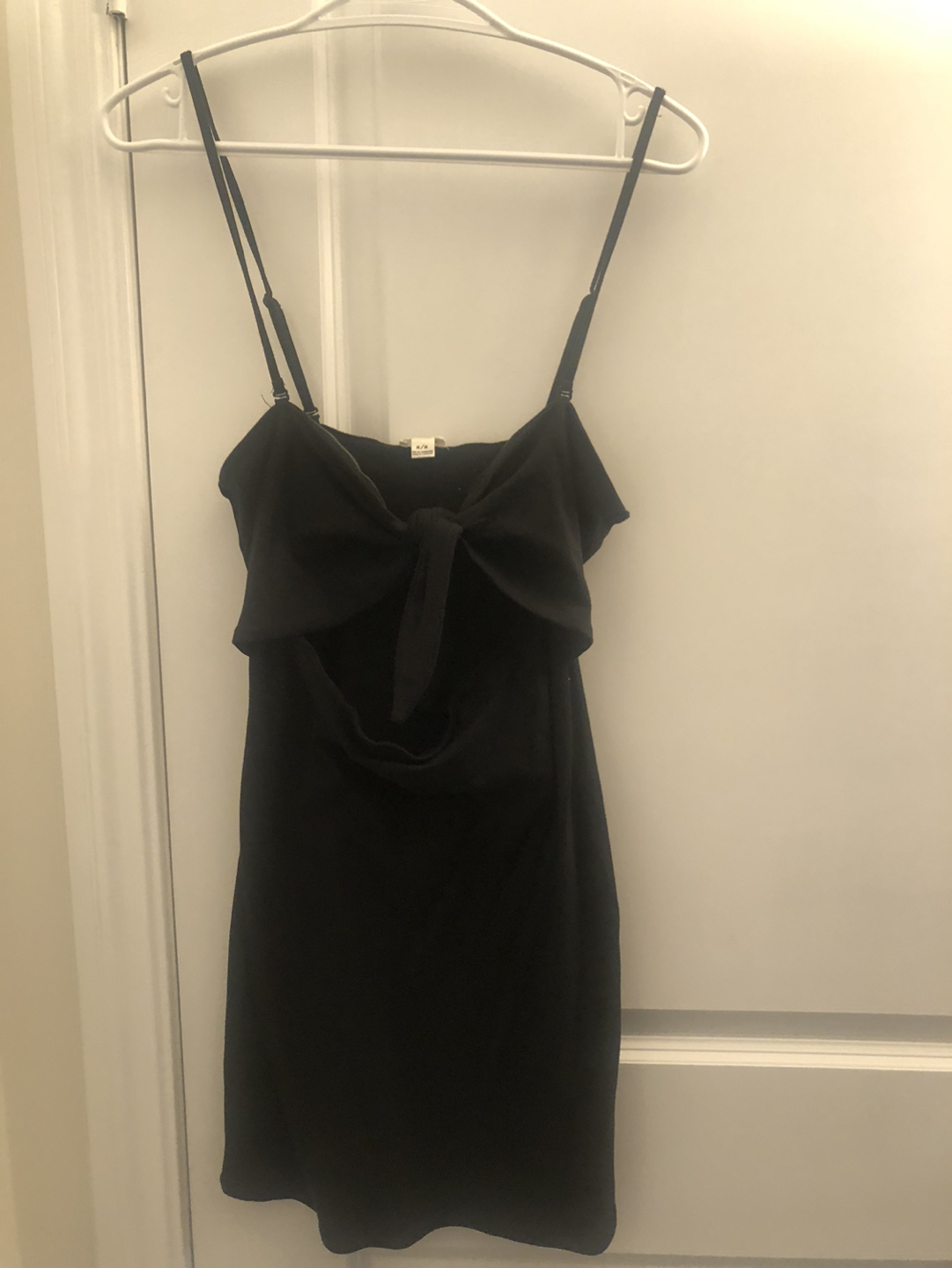 Garage black mini dress