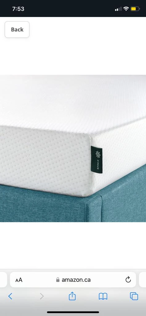 Zinus 6 Inch Green Tea Memory Foam Matterss  Queen