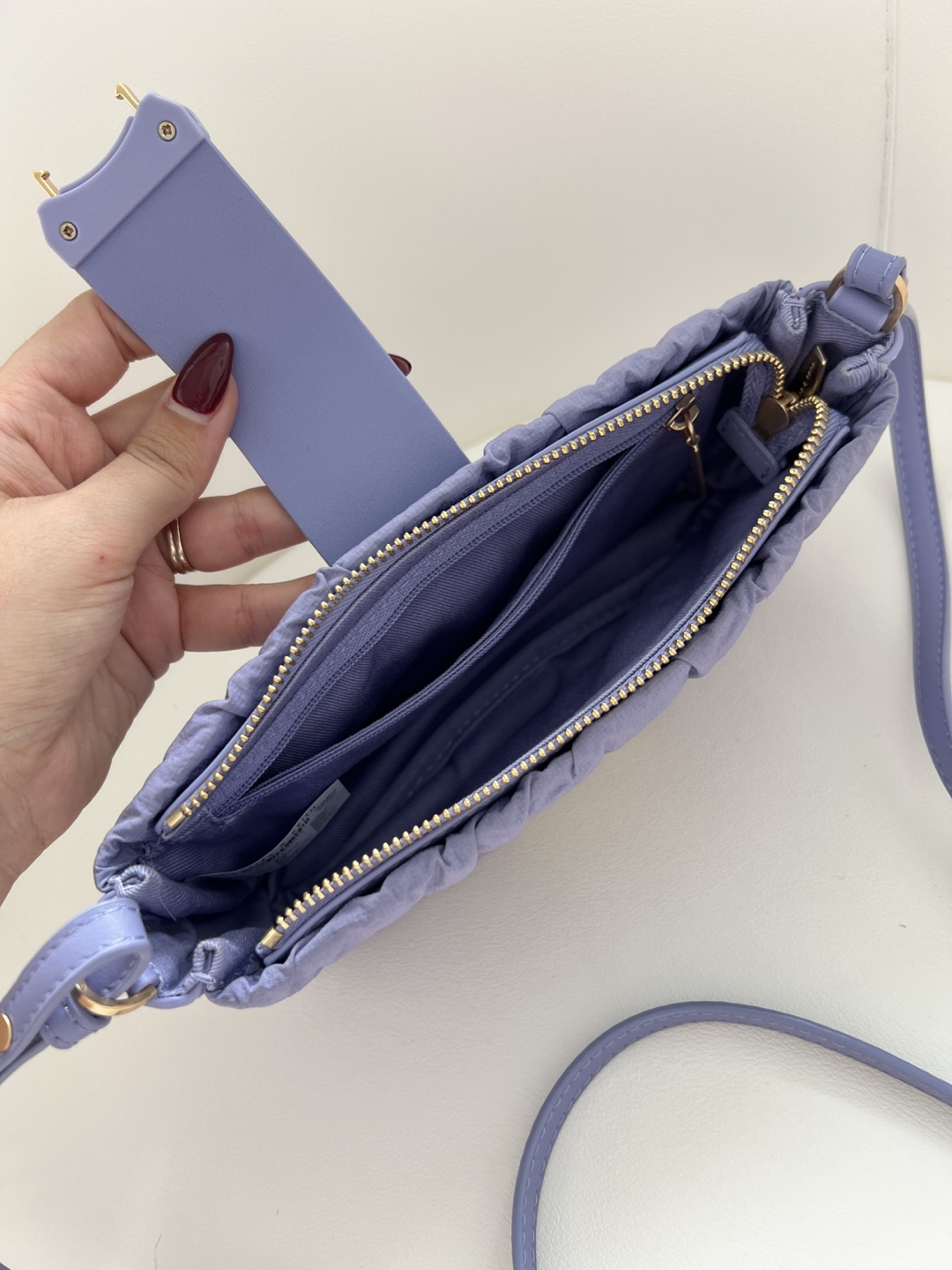 Small purse with long and short strap - photo 5