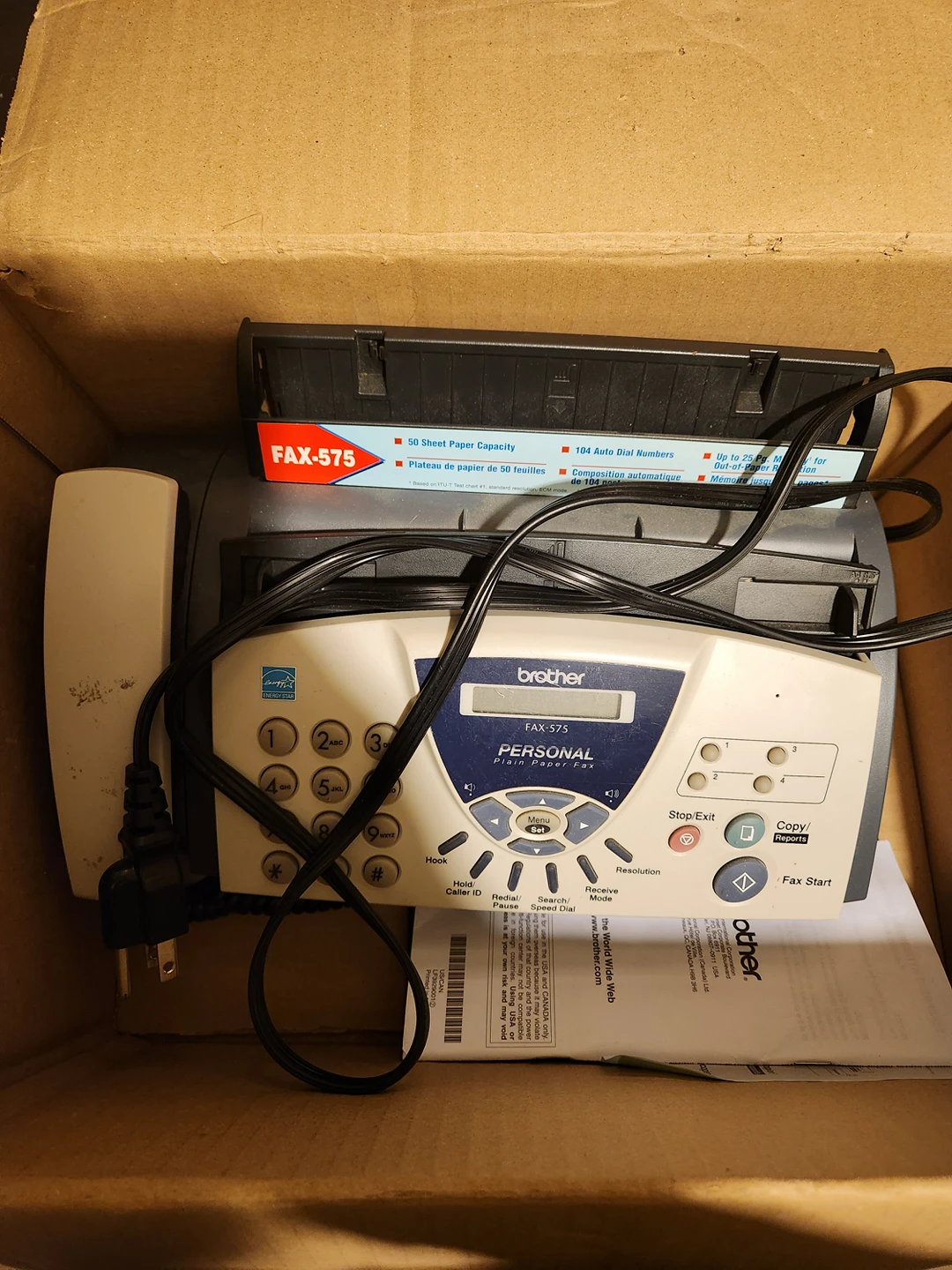 brother fax machine fax-575 - photo 4