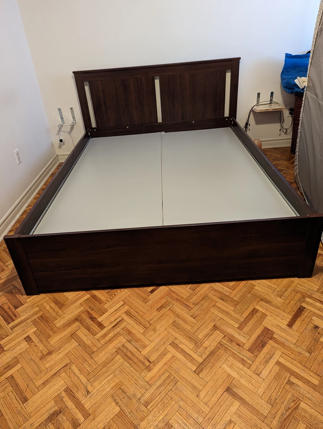 IKEA Queen size bed frame with 4 storage drawers