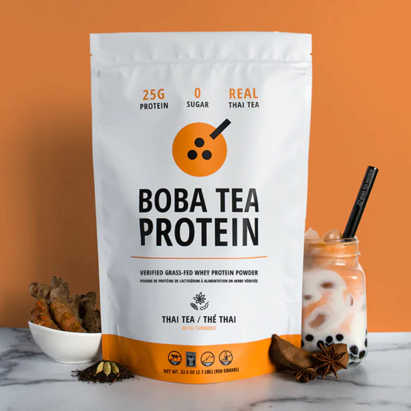 Boba tea protein - Thai Tea thumbnail