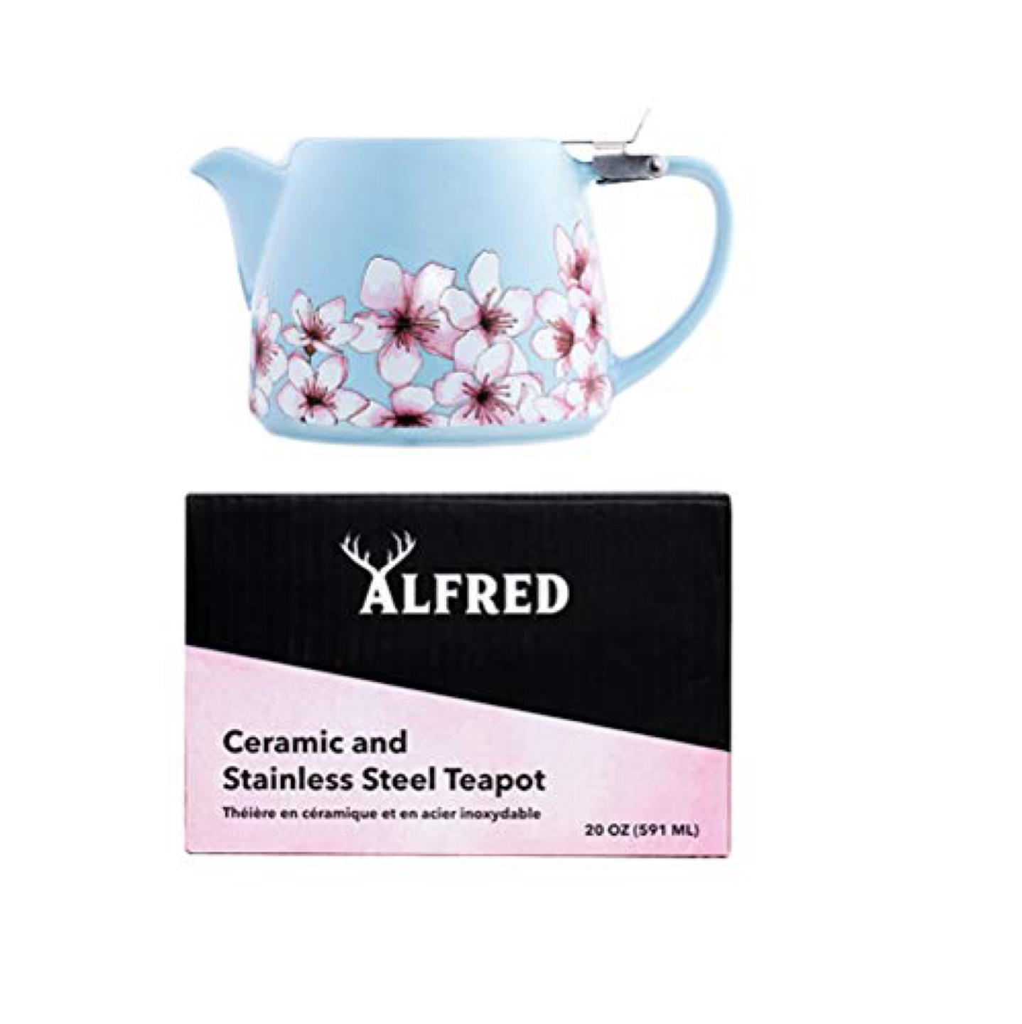 🌱 Brand new Alfred cheery blossom  Ceramic teapot. - photo 2