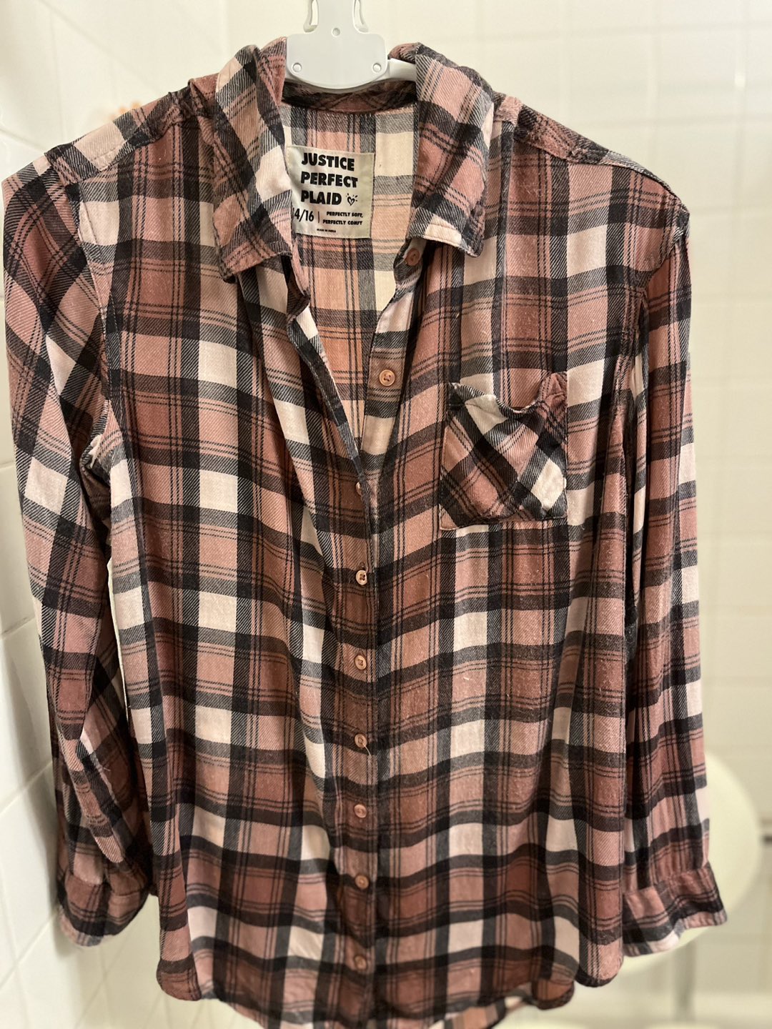 Justice Perfect Plaid 14/16