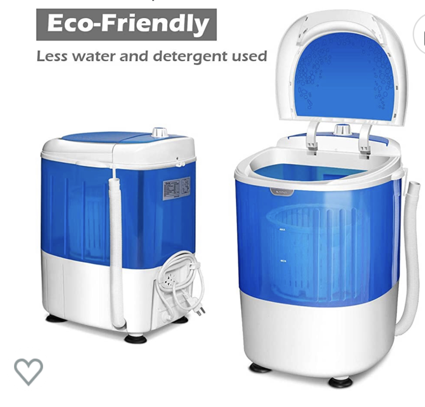 Portable Mini Washing Machine with Spin Dryer - photo 2