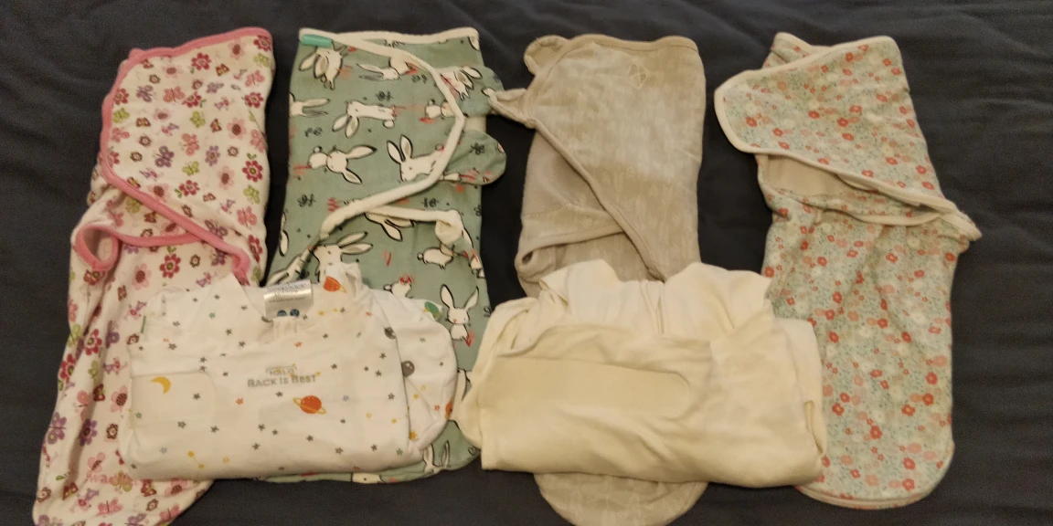 Six NB swaddles thumbnail