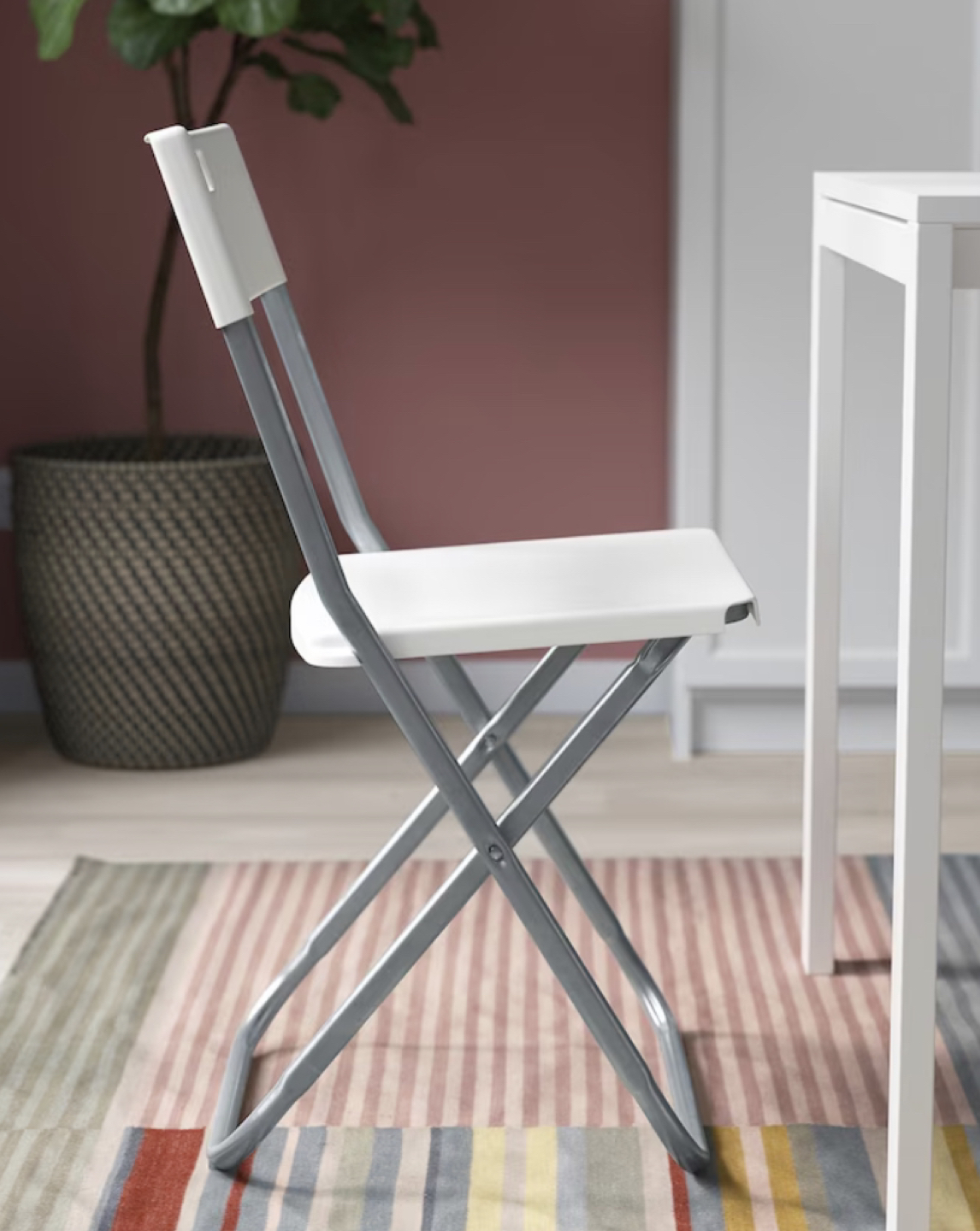 IKEA Folding chair, white (set of 2) - photo 3