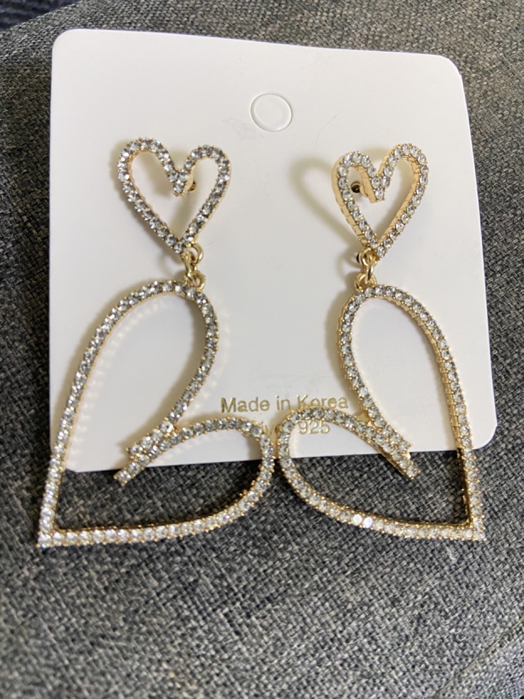 New shiny hearts 💕 shaped ear rings - photo 2