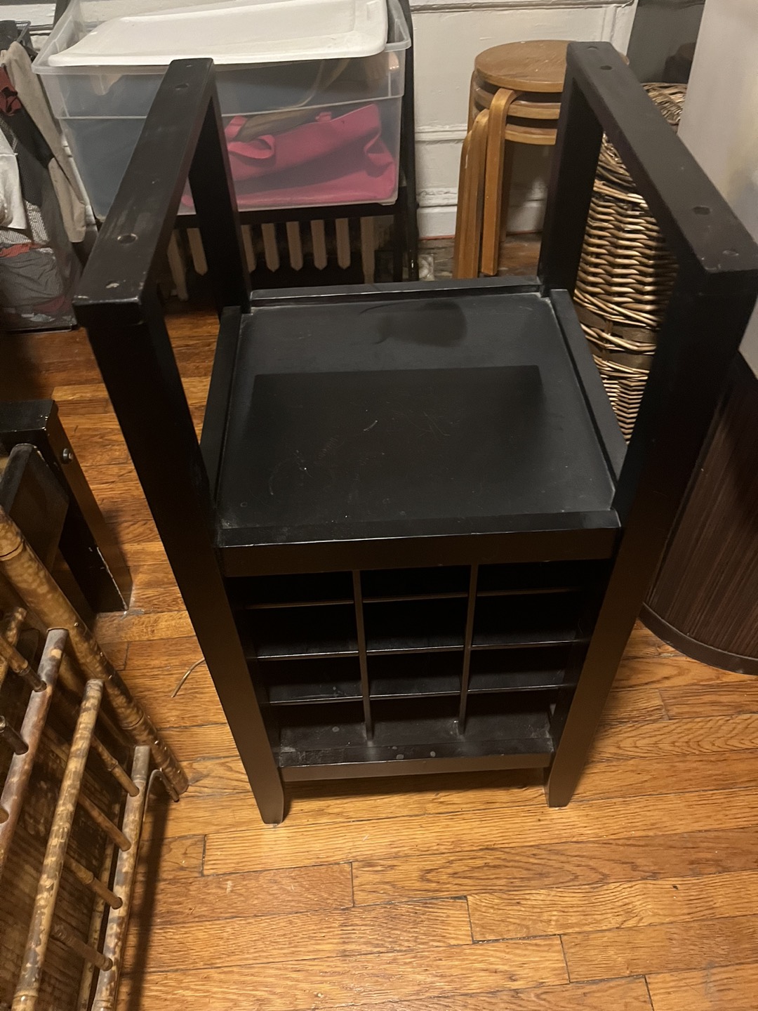 Bar Cabinet Wine Liquor Storage. Shoe bench - photo 2