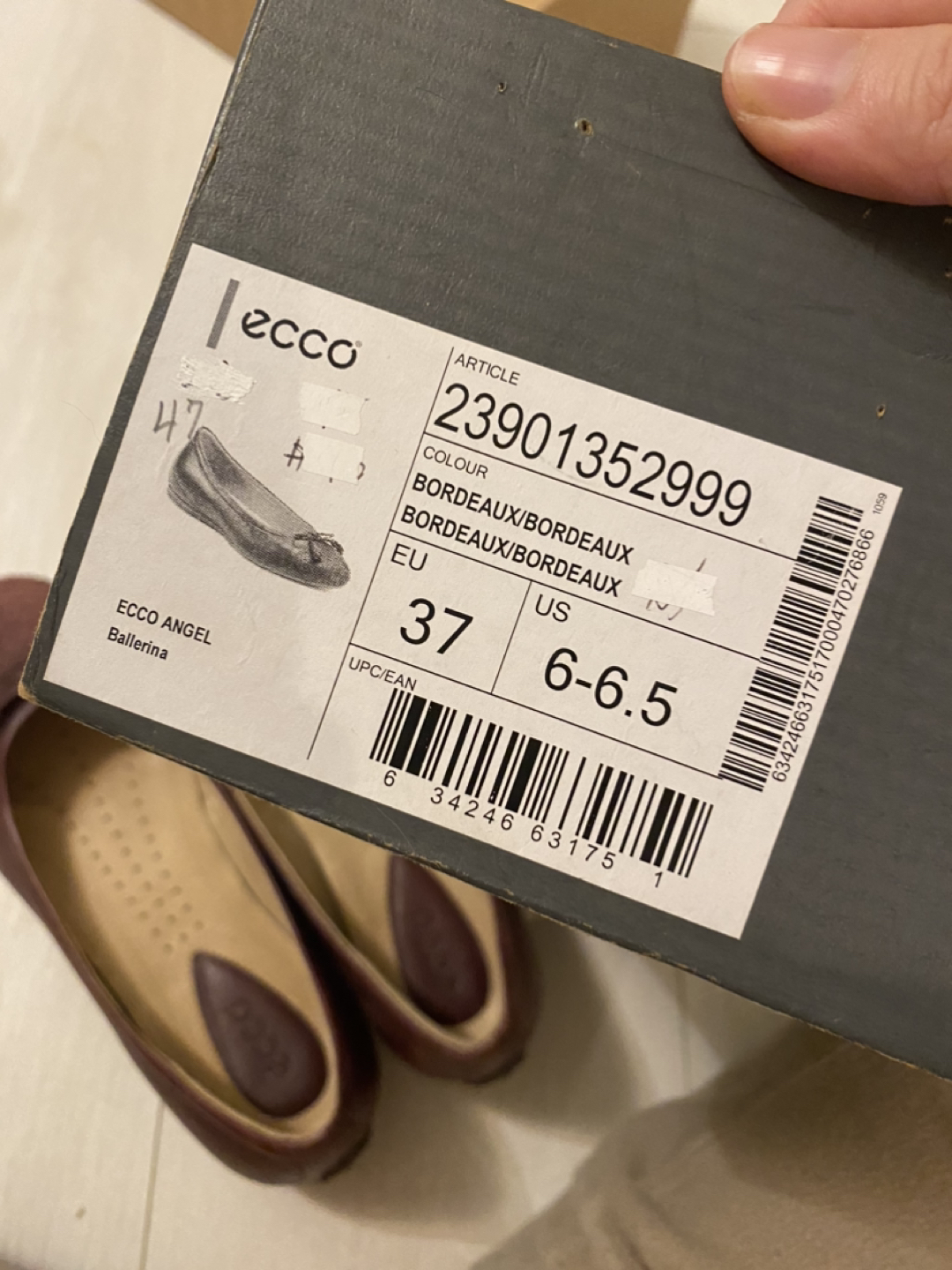 Ecco angel ballerina flats image indicator(3)