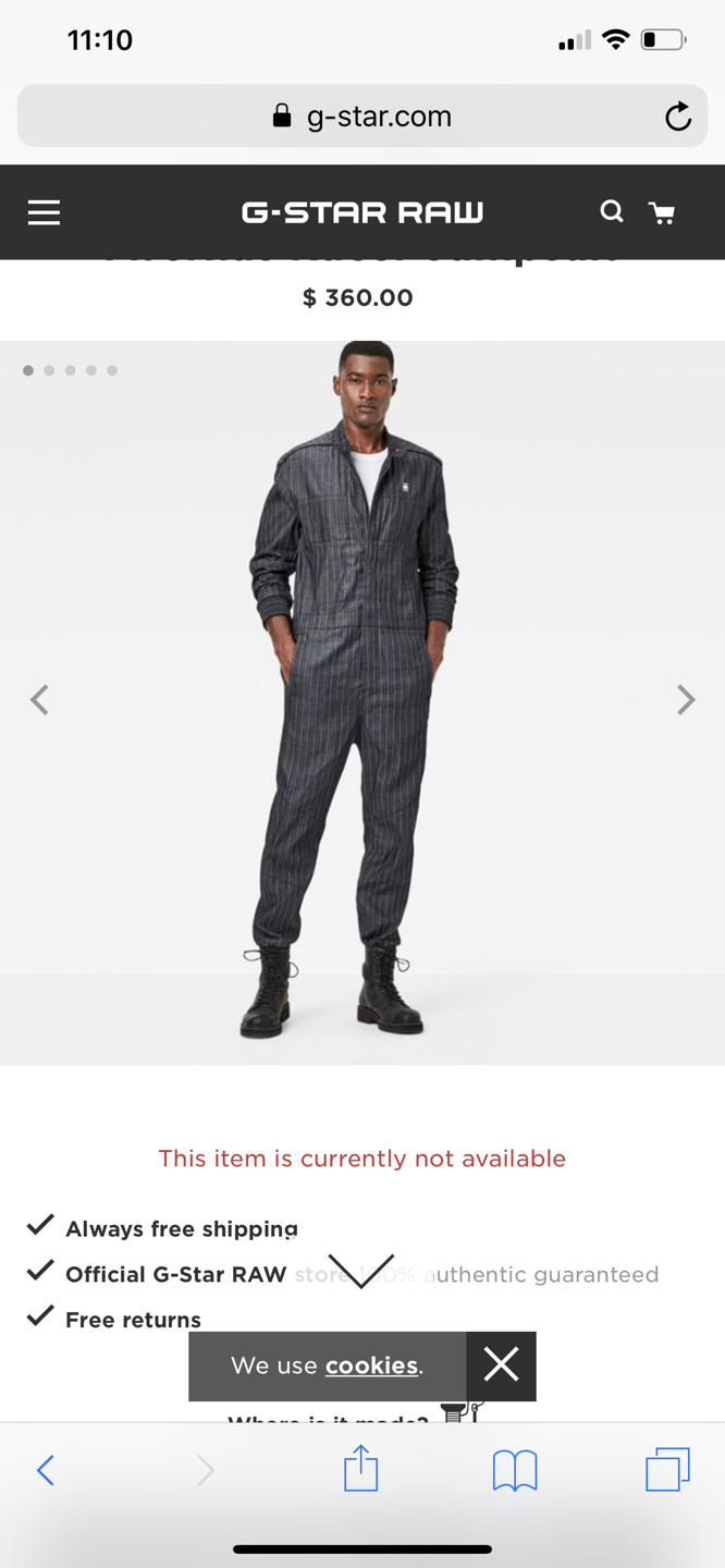 Gstar jumpsuit thumbnail