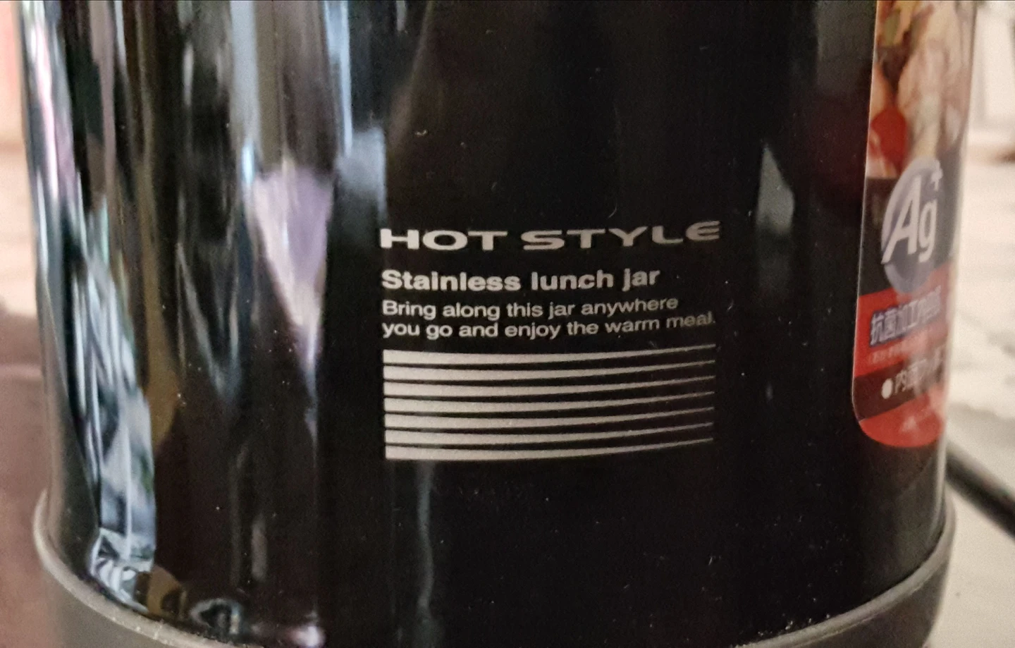 Zujirushi Classic Plastic Stainless Lunch Jar Insulated, Black image indicator(5)