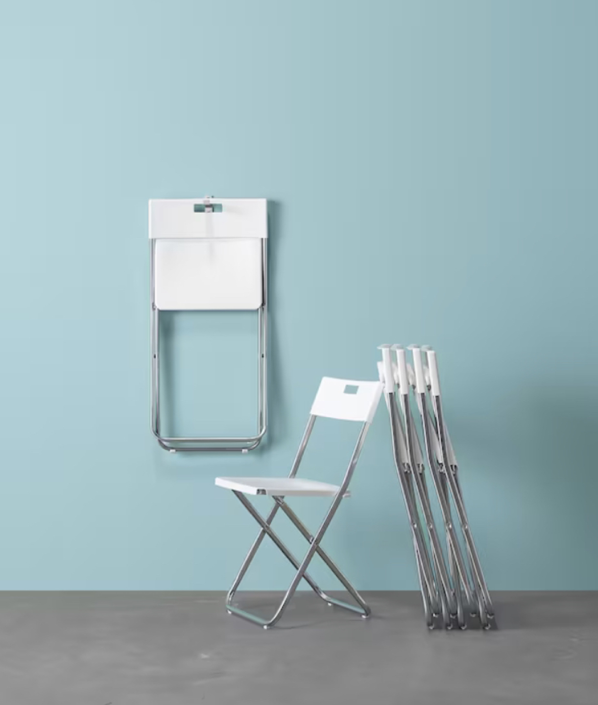 IKEA Folding chair, white (set of 2) - photo 4