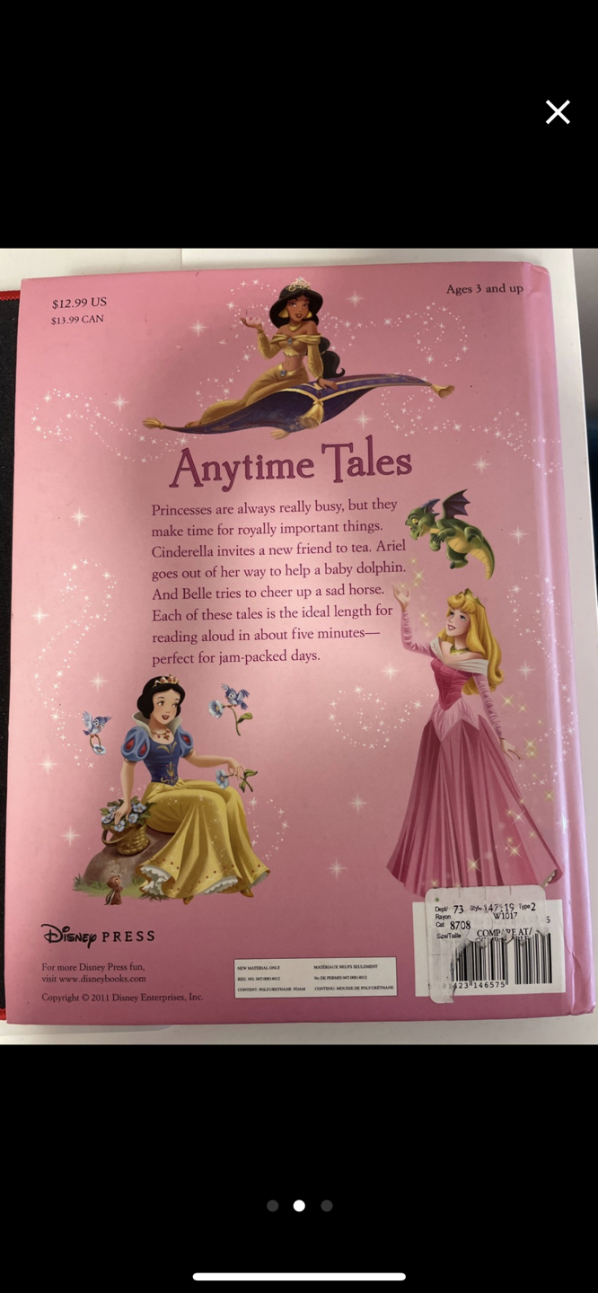 Hardcover book of princess stories image indicator(2)